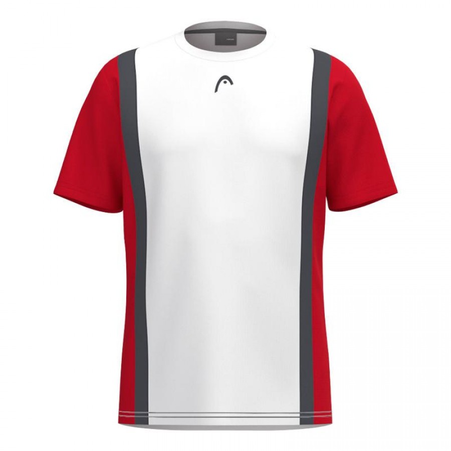 Camiseta Head Club 25 Tech Blanco Rojo Junior  Oferta + Barato