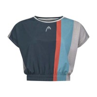 Camiseta Head Crop Top Azul Marino Mujer  Oferta + Barato