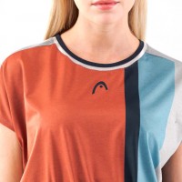 Head Crop Top T-shirt Coral Women  Offer + Cheap