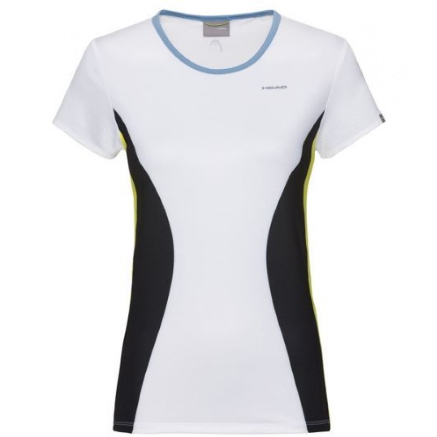 Camiseta Head Mia Blanco Amarillo