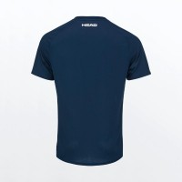 Head Performance T-shirt Stampa Blu Scuro
