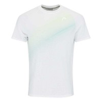 Camiseta Head Performance Branco Verde Estampa