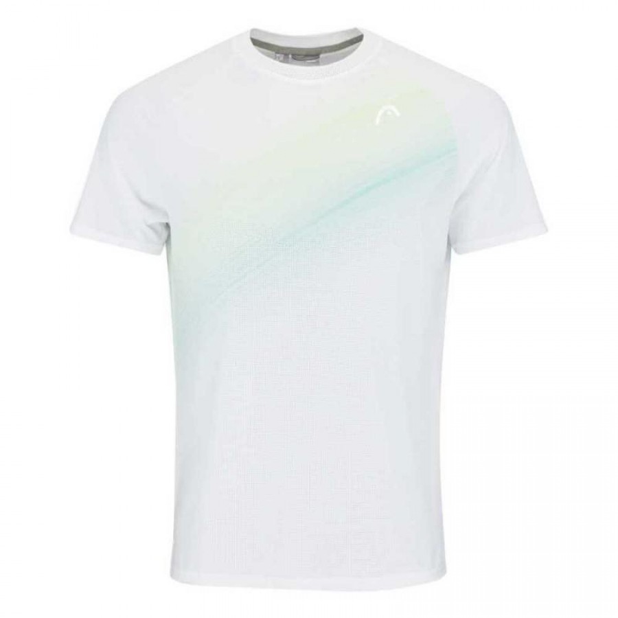 Camiseta Head Performance Branco Verde Estampa