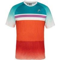 T-Shirt Head Performance Paris Laranja Azul Royal  Oferta + Barato