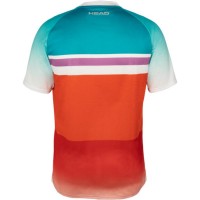 T-Shirt Head Performance Paris Laranja Azul Royal  Oferta + Barato