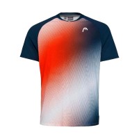 Camiseta Head Performance Print Mandarina