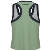 Camiseta Head Play Crop Top Blanco Verde Mujer  Oferta + Barato