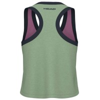 Camiseta Head Play Crop Top Rosa Verde Mujer  Oferta + Barato