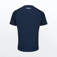 Head Play Stampa T-shirt Padel Blu Scuro