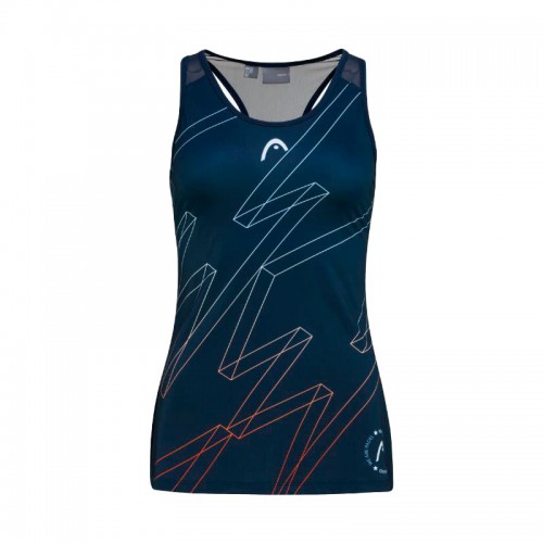 T-shirt Head Play Print Padel Dark Blue Femme T-shirt Head Play Print Padel Dark Blue Femme