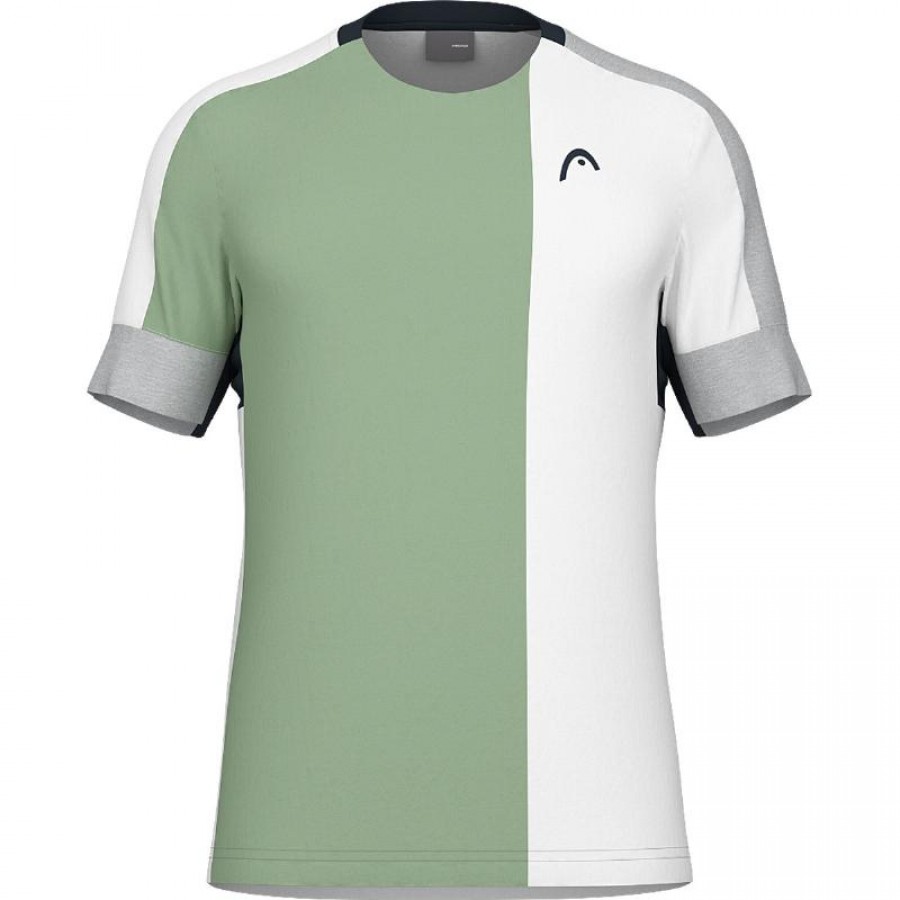 T-Shirt Head Play Tech Blanc Vert