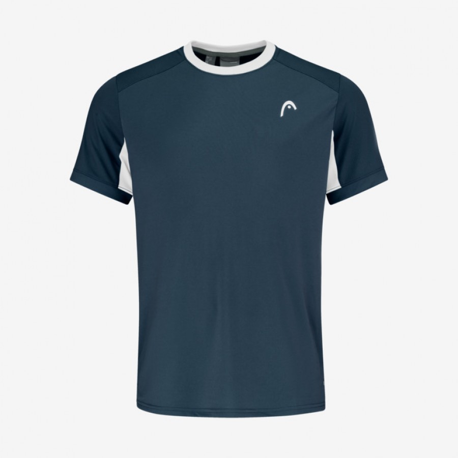 T-shirt Head Slice Blu Navy Bianco