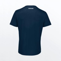 Head Slice T-shirt Blu Scuro Bianco