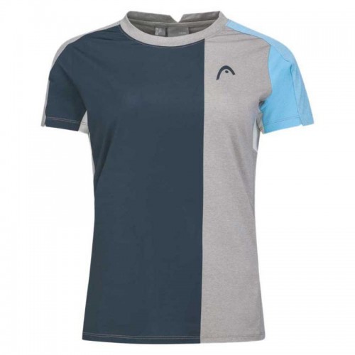 Head Tech T-shirt Marinha Cinza Mulheres Head Tech T-shirt Marinha Cinza Mulheres