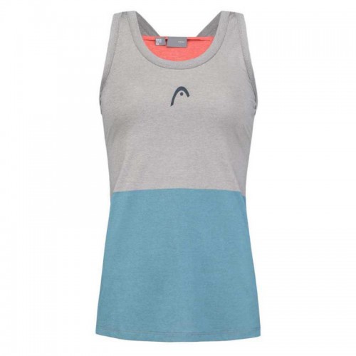 Head Tech Top Cinza T-Shirt Azul Eletrico Mulheres Head Tech Top Cinza T-Shirt Azul Eletrico Mulheres