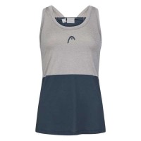 Head Tech Top T-shirt Gris Marine Femmes