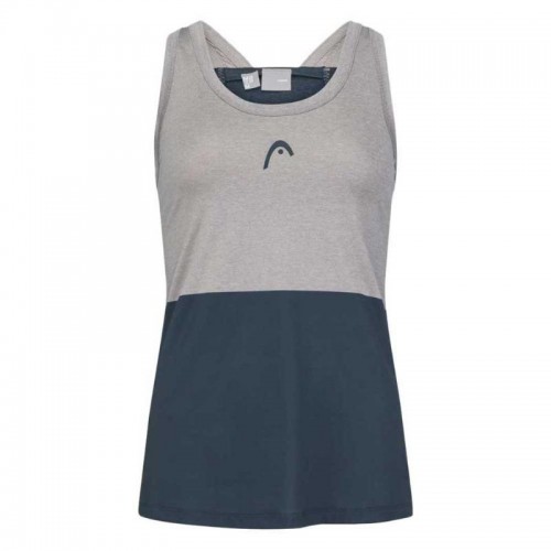 Head Tech Top Marinha cinza camiseta mulheres Head Tech Top Marinha cinza camiseta mulheres