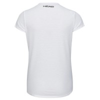 T-shirt blanc pour femme a imprime cravate de tete