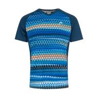 Head Topspin T-Shirt Azul Escuro Laranja Azul
