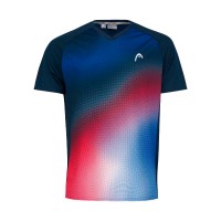 Head TopSpin Dark Blue Print Visão Junior T-Shirt