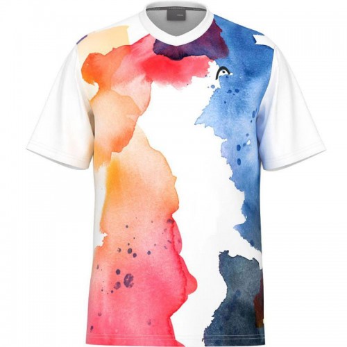 Camiseta Head Tospin Azul Stampa Reale Camiseta Head Tospin Azul Stampa Reale