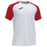Camiseta Joma Academy IV Branco Vermelho  Oferta + Barato