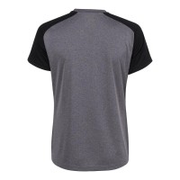 Camiseta feminina preta Joma Academy IV Grey Melange