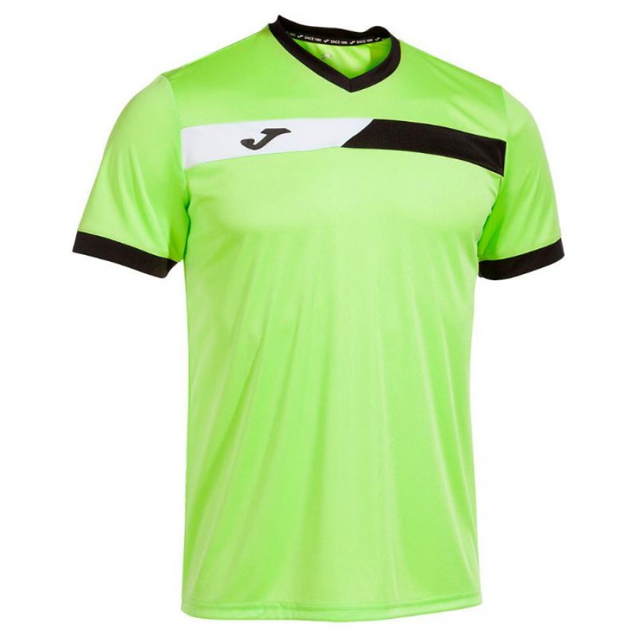 Camiseta Joma Court Lima Preto Branco