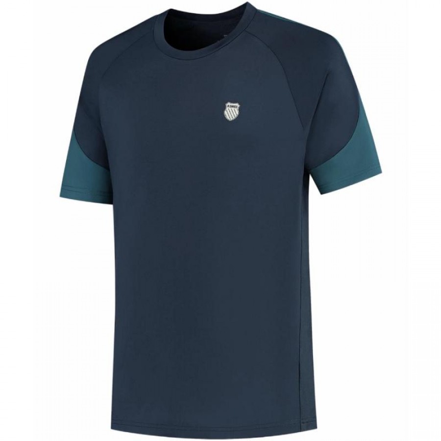 Camiseta Kswiss Hypercourt Mesh Crew 3 caban indien sarcelle  Offre - Pas cher