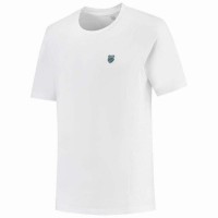 Camiseta Kswiss Hypercourt Print Crew 4 Blanco