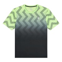 Camiseta Kswiss Hypercourt Print Crew Verde Neon Suave