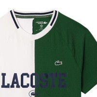 Camiseta Lacoste Daniil Medvedev Blanco Vert  Offre - Pas cher