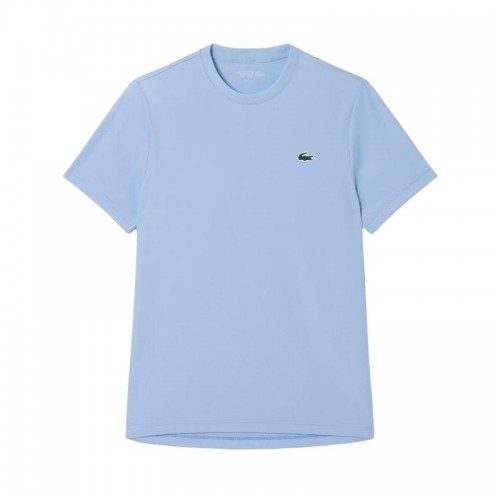 Camiseta Lacoste Esticamento Leve Azul Claro