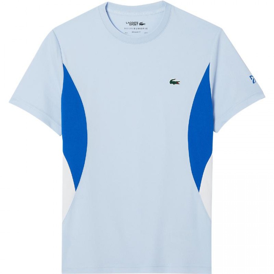Camiseta Lacoste Novak Djokovic Azul Claro  Offre - Pas cher