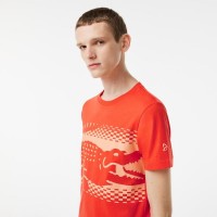 Lacoste Novak Djokovic Orange T-shirt  Offer + Cheap