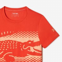 Lacoste Novak Djokovic Orange T-shirt  Offer + Cheap