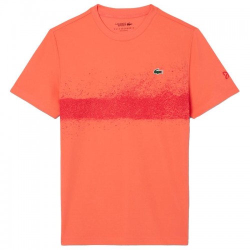 Lacoste Novak Djokovic Maglietta Arancio Rosso Lacoste Novak Djokovic Maglietta Arancio Rosso