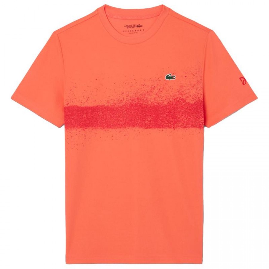 Lacoste Novak Djokovic Maglietta Arancio Rosso  Offerta + Economico