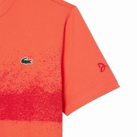 Lacoste Novak Djokovic Maglietta Arancio Rosso  Offerta + Economico