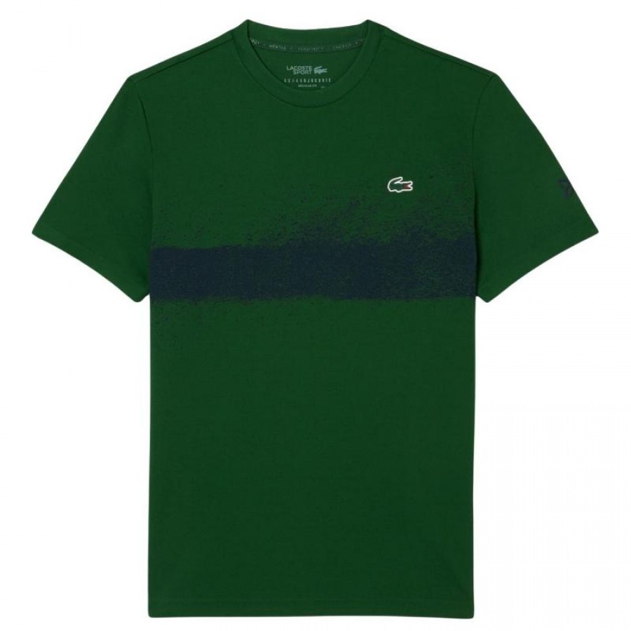 Camiseta Lacoste Novak Djokovic Verde Azul Marino  Oferta + Barato