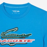 Camiseta Lacoste Sport Algodon Ecologico Azul