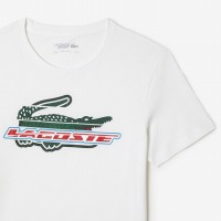 T-shirt Lacoste Sport Algodon Ecologico Bianco