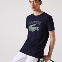 Camiseta Lacoste Sport Azul Marino  Oferta + Barato