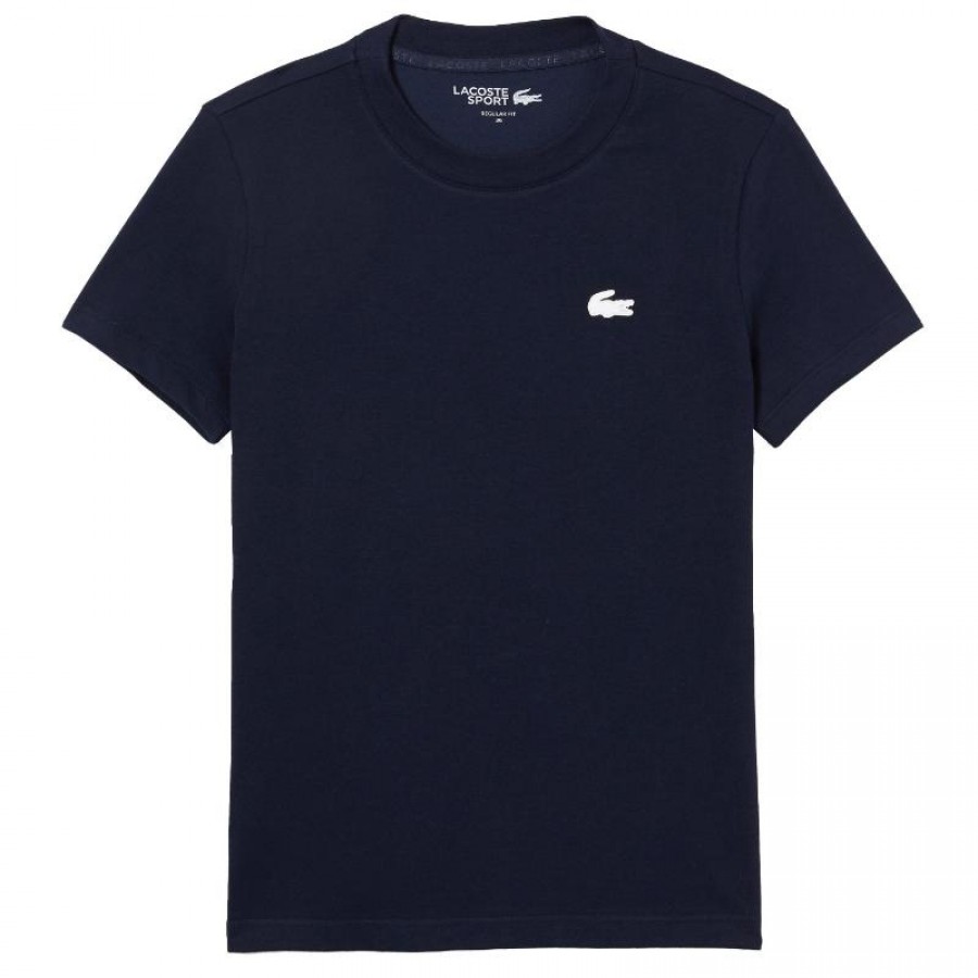 Camiseta Feminina Lacoste Sport Azul Marinho  Oferta + Barato