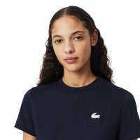 Camiseta Feminina Lacoste Sport Azul Marinho  Oferta + Barato