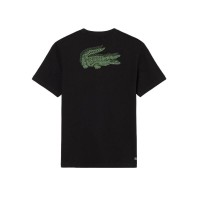 Camiseta Lacoste Sport Grafica Negro Verde