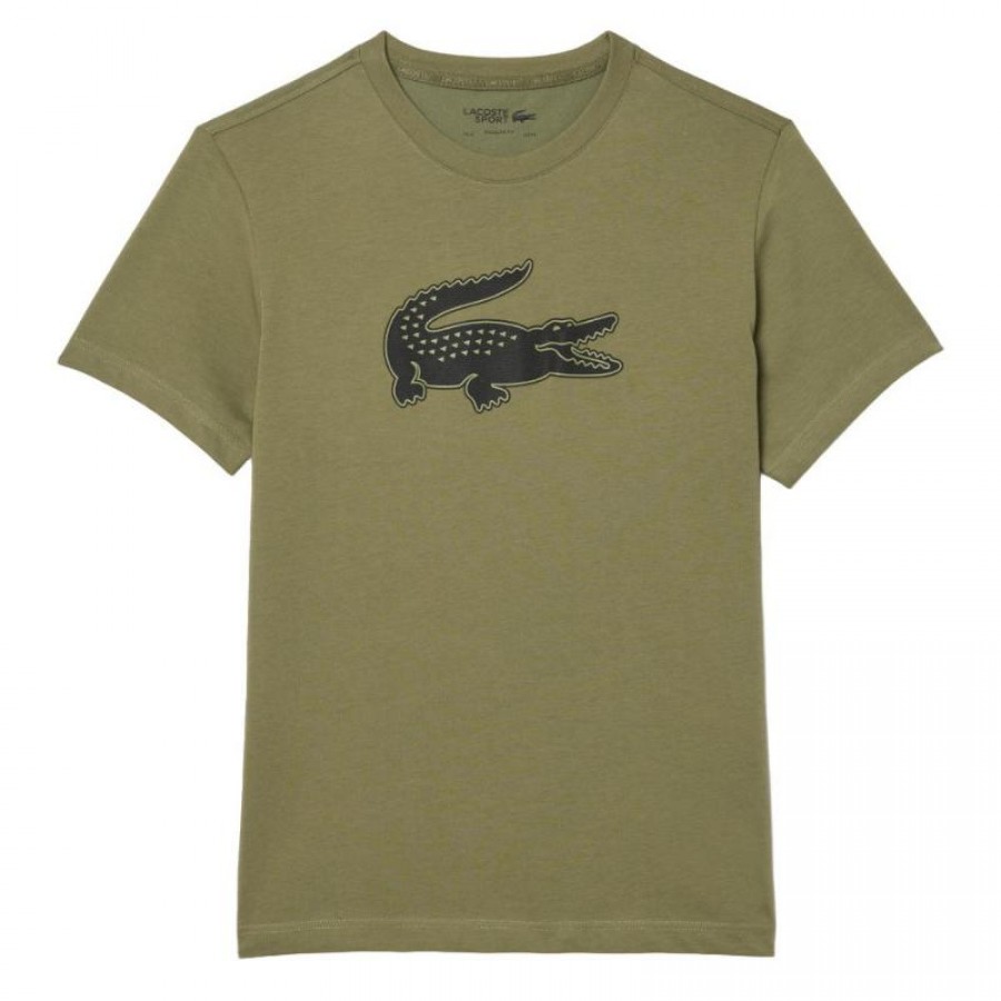 Camiseta Lacoste Sport Kaki  Offer + Cheap