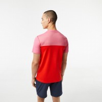 Camiseta Lacoste Sport Medvedev Rosa Rojo