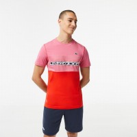 Lacoste Sport Medvedev Red T-shirt Pink