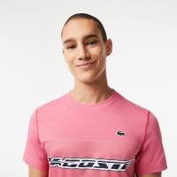 Lacoste Sport Medvedev Rosso T-shirt Rosa